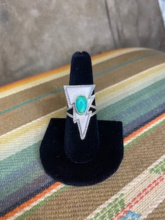 Sonoran Gold Lightening Bolt Ring Size 8.5
